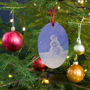 TL Snow Wooden ornaments