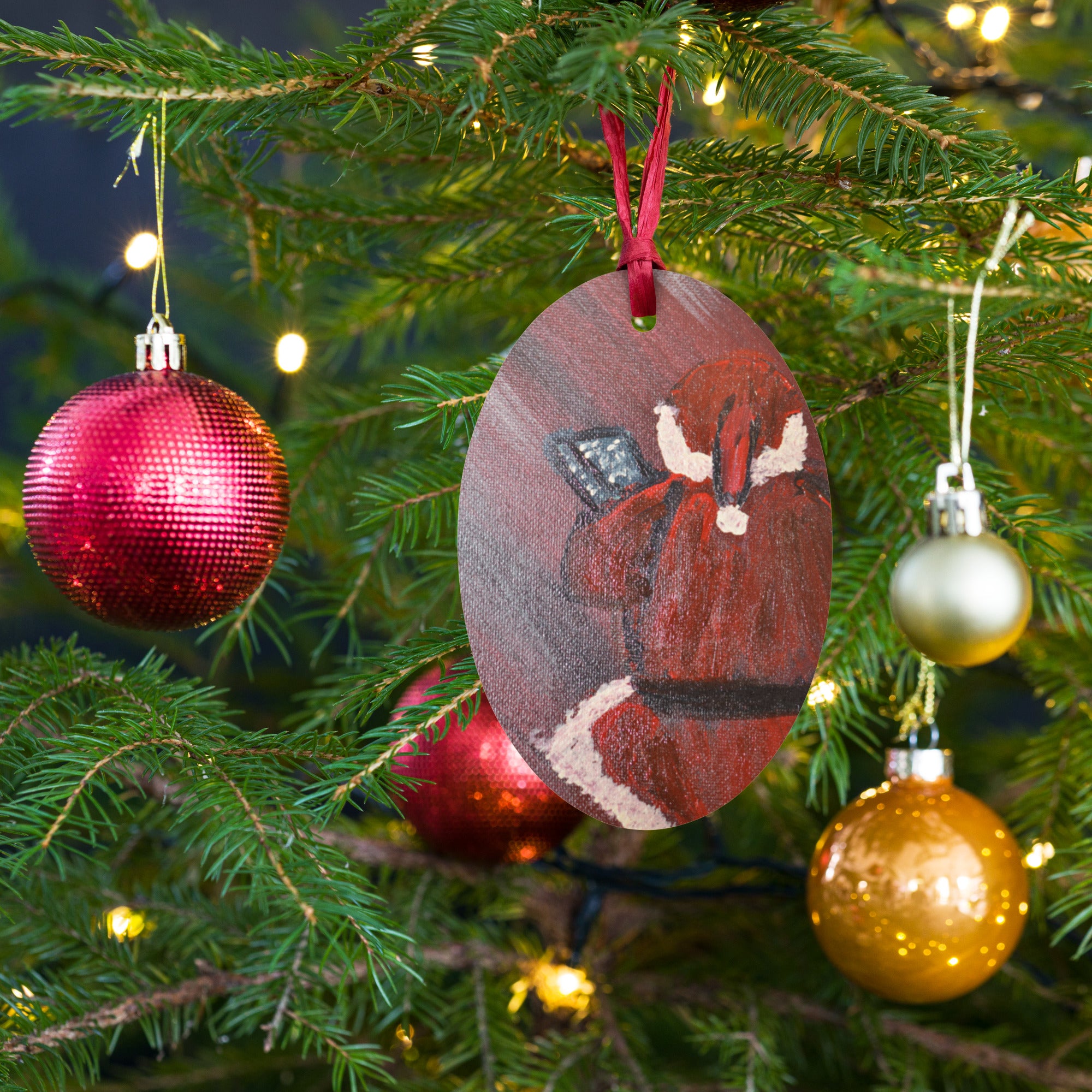 TL Santa Wooden ornaments