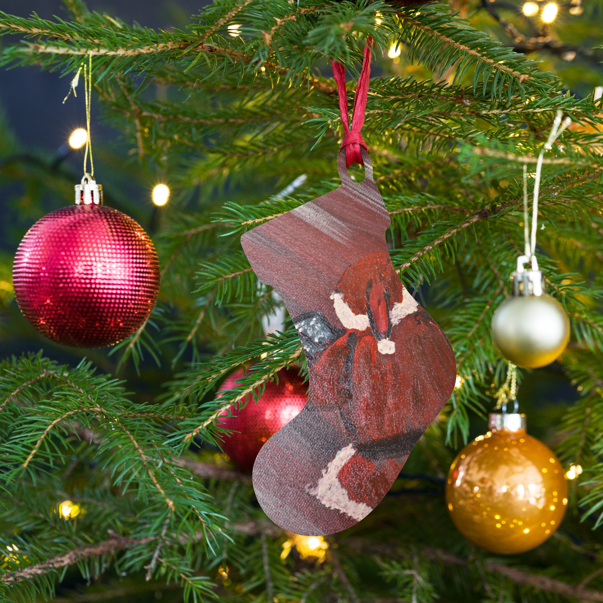 TL Santa Wooden ornaments